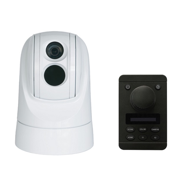 PATC F Series Dual Payload Thermal Maritime Standard Rugged PTZ Camera with Martime Keyboard Control