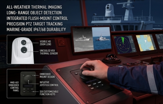 كاميرات البحرية الحرارية PTZ