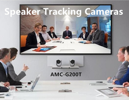 تطبيق كاميرا بتز لتعقب السماعات AMC-G200TH في غرفة مؤتمرات الفيديو الوسطى